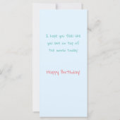 Pika-Flachkarte zum Geburtstag (Rückseite)