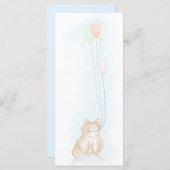 Pika-Flachkarte zum Geburtstag (Vorne/Hinten)