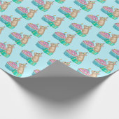 Pika Happy Birthday Cupcake Wrapping Paper Geschenkpapier (Ecke)