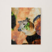 Pika kauend auf Pflanze Puzzle (Vertikal)