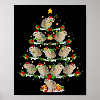 Pika Liebhaber Xmas Lichter Pika Weihnachtsbaum Poster