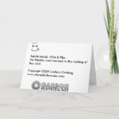 Pika & Ollie Tinsel Xmas - Kaninchen Weihnachten (Rückseite)