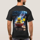 Pika-Style: Electric Vibes T-Shirt" T-Shirt (Rückseite)