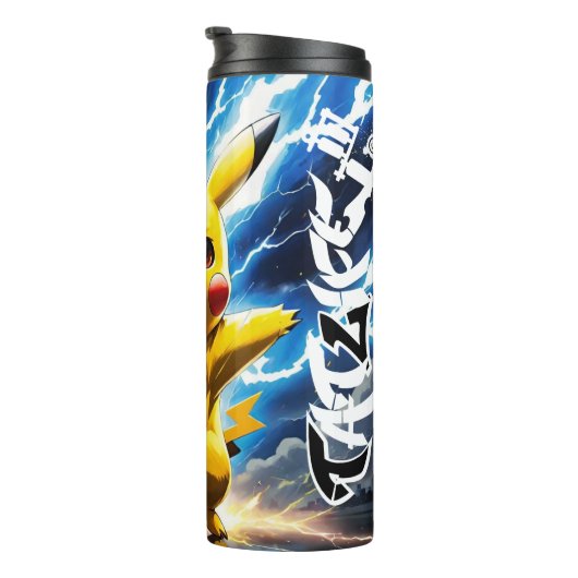 Pikachu-Thermische Tasse Pokémon gemalt (Nach rechts gedreht)