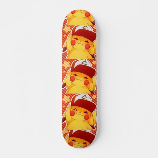 Pikachu-Trainerkappe  Skateboard (Vorne)