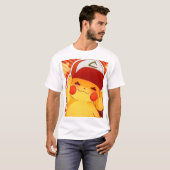 Pikachu-Trainerkappe T-Shirt (Vorne ganz)