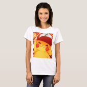 Pikachu-Trainerkappe T-Shirt (Vorne ganz)