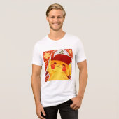 Pikachu-Trainerkappe Tri-Blend Shirt (Vorderseite voll)