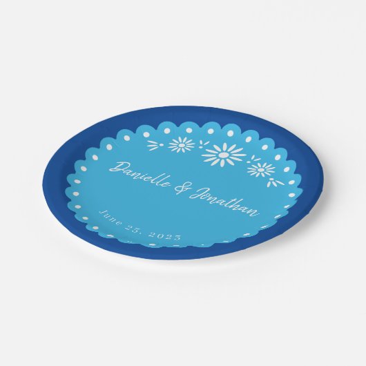 Pikador-Papierplatte Pappteller (Schrägansicht)