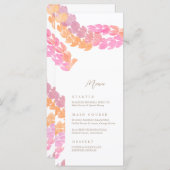 Pikake Wedding Menükarte (Vorne/Hinten)