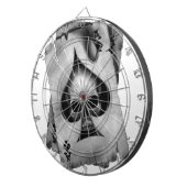 Pikass-Schädel Dartscheibe (Vorderseite rechts)