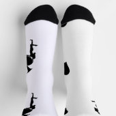 Pikdame mit schwarzem Ass haltend Thunder_Cove Socken (Oben)