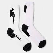 Pikdame mit schwarzem Ass haltend Thunder_Cove Socken (Rechts)