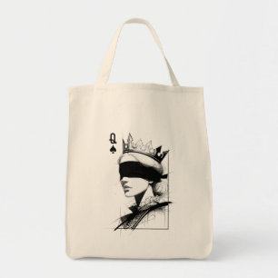 Pikdame (Stil 1) Fine Art Zeichnung Tragetasche