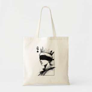 Pikdame (Stil 1) Fine Art Zeichnung Tragetasche