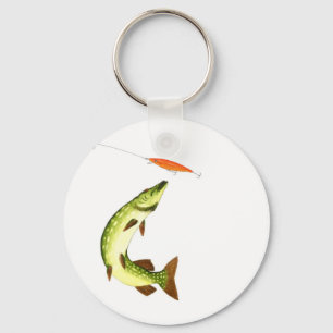Pike-Angelgeschenk Schlüsselanhänger