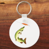 Pike-Angelgeschenk Schlüsselanhänger (Vorderseite)