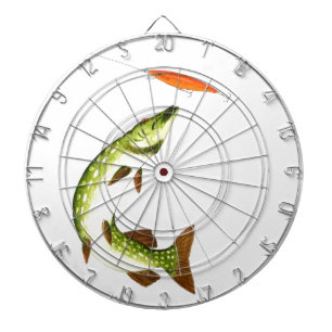 Pike Angeln Dartscheibe