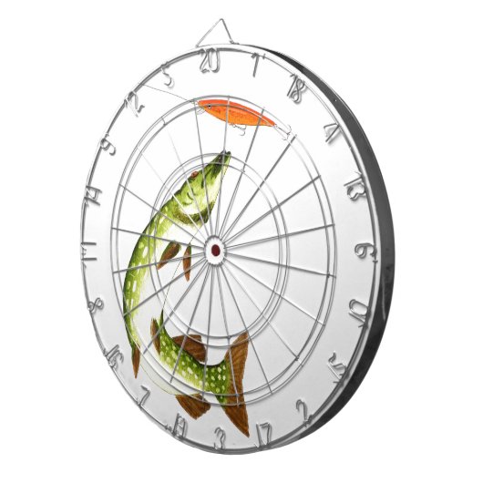 Pike Angeln Dartscheibe (Vorderseite rechts)