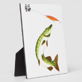 Pike Angeln Fotoplatte (Seite)