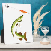 Pike Angeln Fotoplatte (Seite)