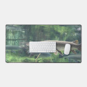 Pike Fish Clear Water Foto Schreibtischunterlage (Tastatur & Maus)