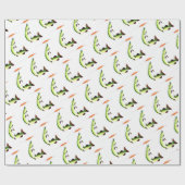 Pike fishing and fly fishing geschenkpapier (Flach)