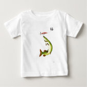 Pike Fishing Baby T-shirt (Vorderseite)