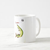 Pike Fishing Kaffeetasse (VorderseiteRechts)