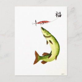 Pike Fishing Postkarte