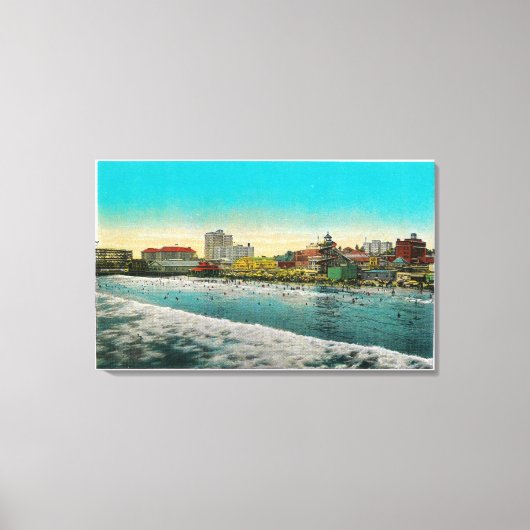 Pike Front and Long Beach, Kalifornien Leinwanddruck (Vorderseite)