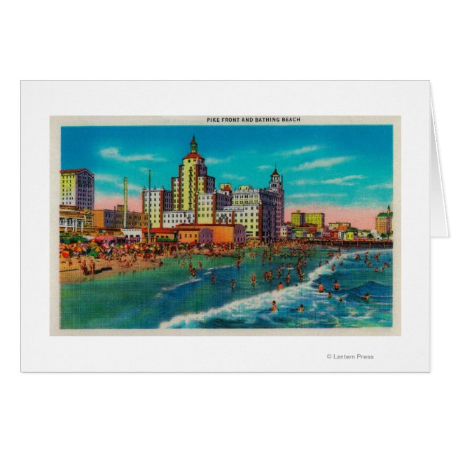 Pike Front und Badestrand, Long Beach (Vorderseite (Horizontal))