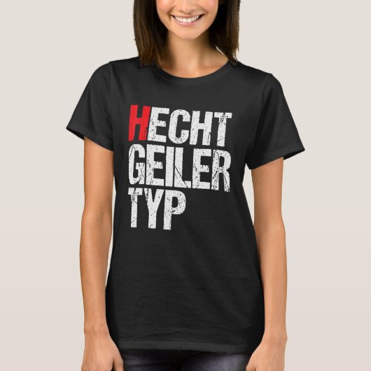 Pike Great Type Fischen Fischer T-Shirt (Vorderseite)