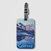 Pike Market Seattle Gepäckanhänger (Vorderseite Vertikal)