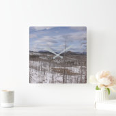 Pike National Forest Clock Quadratische Wanduhr (Zuhause)