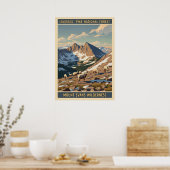 Pike National Forest - Mount Evans Wilderness V01 Poster (Küche)