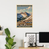 Pike National Forest - Mount Evans Wilderness V01 Poster (Heimbüro)