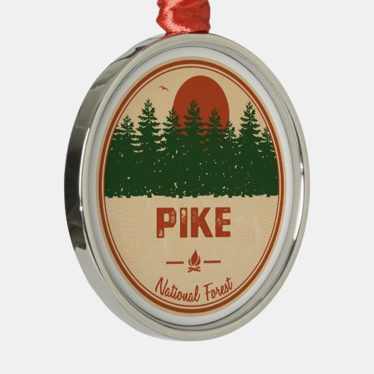 Pike National Forest Ornament Aus Metall (Rechts)