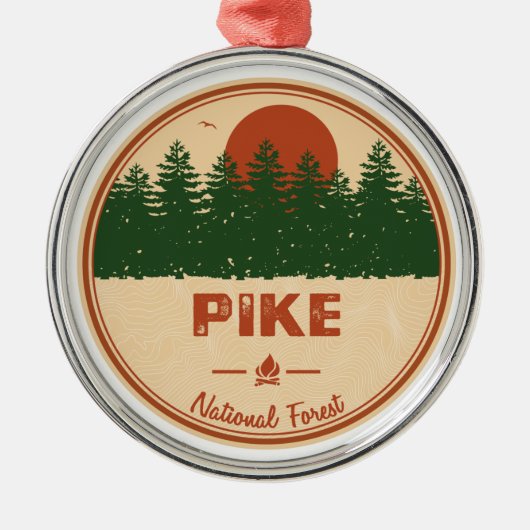 Pike National Forest Ornament Aus Metall (Vorne)