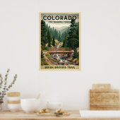 Pike National Forest - Seven Bridges Trail V01 Poster (Küche)