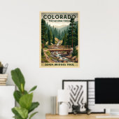 Pike National Forest - Seven Bridges Trail V01 Poster (Heimbüro)