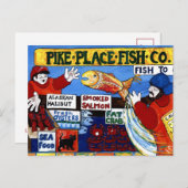 Pike Place Fish Co. Postkarte (Vorne/Hinten)