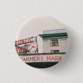 Pike Place Market Compact Mirror Button (Vorderseite)
