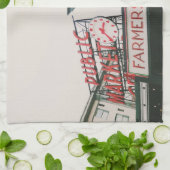 Pike Place Market  Geschirrtuch (Gefaltet)