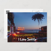 Pike Place Market Postkarte (Vorne/Hinten)