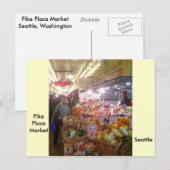 Pike Place Market Postkarte (Vorne/Hinten)