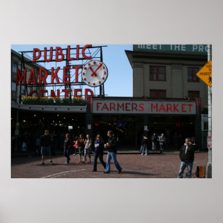 Pike Place Market, Seattle Washington Poster