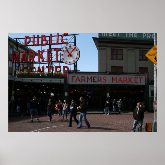 Pike Place Market, Seattle Washington Poster (Vorne)