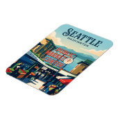 Pike Place Market Washington Magnet (Linke Seite)