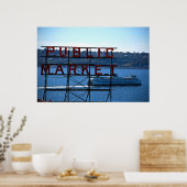 Pike Place Markt & Seattle Poster (Küche)